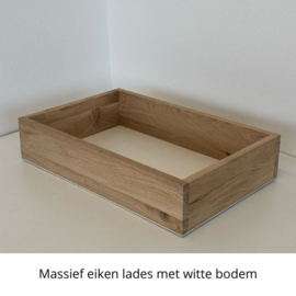 Zwevend wastafelmeubel Amsterdam 2 lades eiken