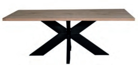 Eikenhouten tafel met matrix-poot