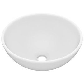 Waskom keramiek rond 32,5x14cm mat diverse kleuren