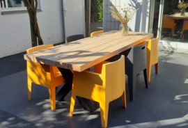 Tuintafels van Douglas hout met matrix-poot