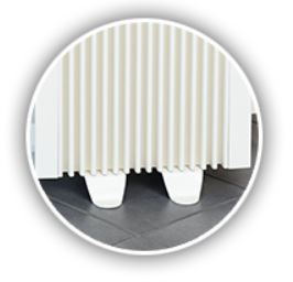 Elkatherm SN 100 elektrische radiator op pootjes