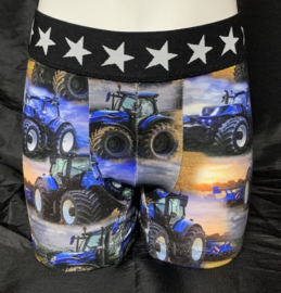 tractor blauw