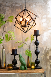 Hanglamp DRIZELLA mat zwart met 3 lampen