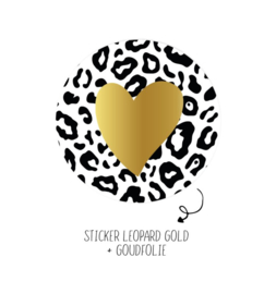 Stickers ||Leopard Gold ||10 stuks
