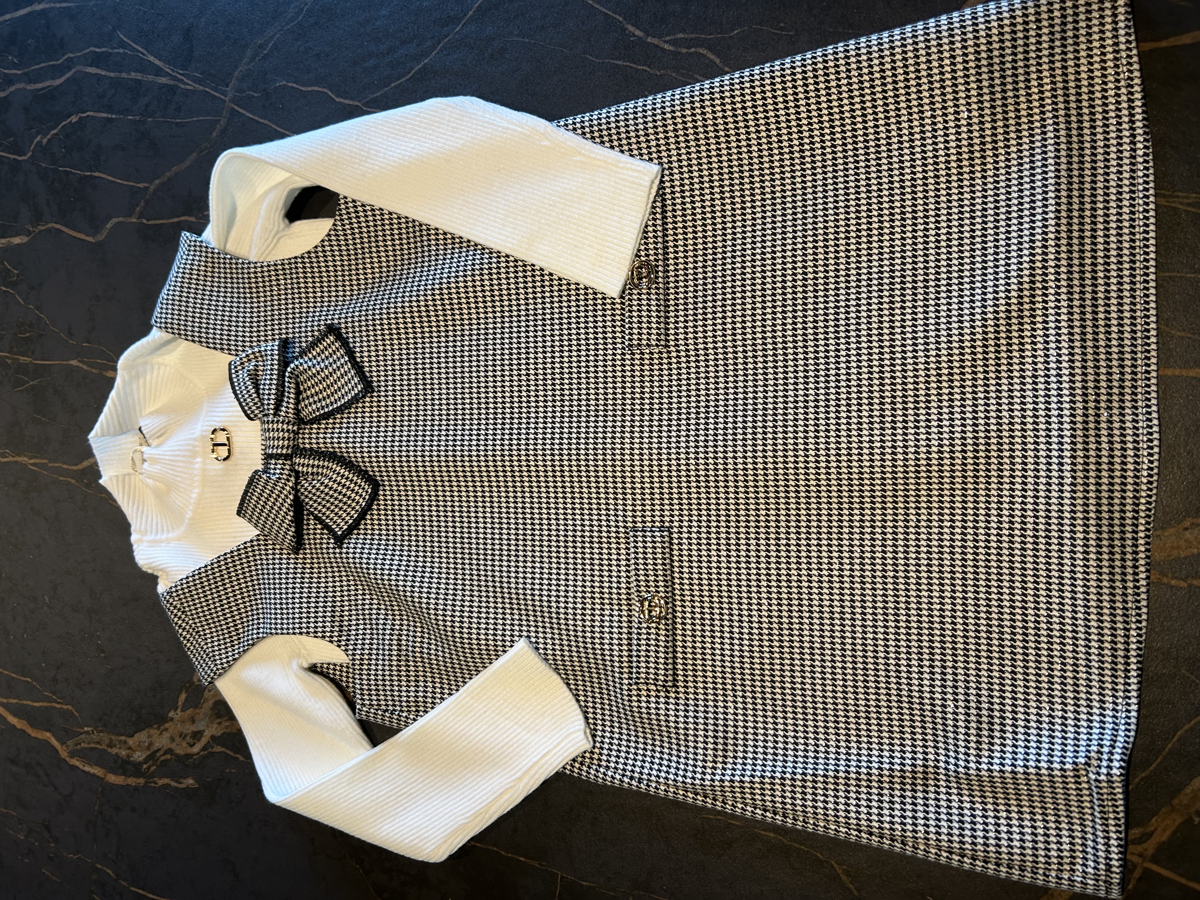 Pied de poule dress