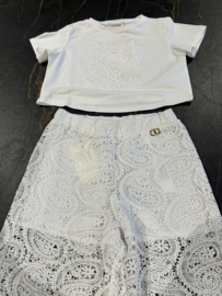 Witte kanten set
