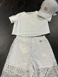 Witte kanten set