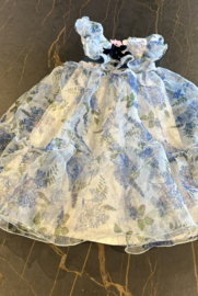 Blauw tulle jurk