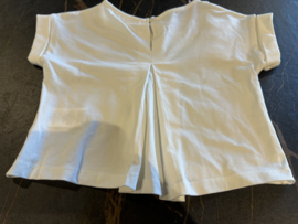Setje short en shirt blauw wit