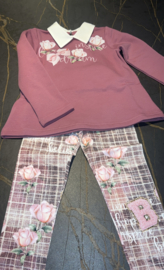 Legging setje oudroze