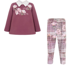 Legging setje oudroze