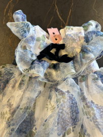 Blauw tulle jurk