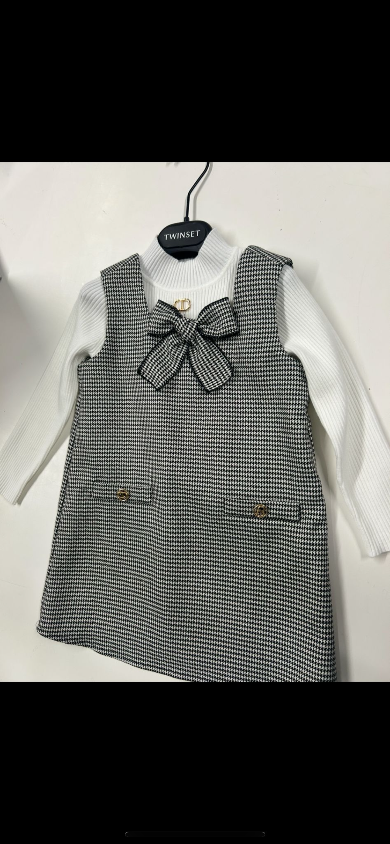 Pied de poule dress