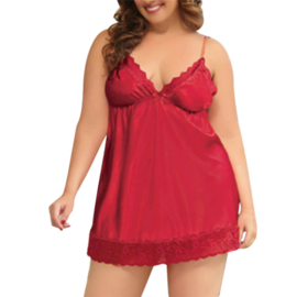 Plus Size Sexy Kant Verleiding Babydoll