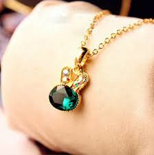 Emerald hanger Diamanten ketting