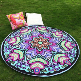 Rond strandkleed/yoga maat/strand Chiffon/tafel kleed bloem 150cm