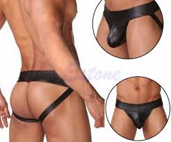 Lederen Sexy Jockstrap PUSH UP