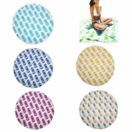 Rond strandkleed/yoga maat/strand Chiffon/tafel kleed Ananas patroon 150cm