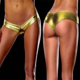 Glamour Womens Metallic Lingerie G-String