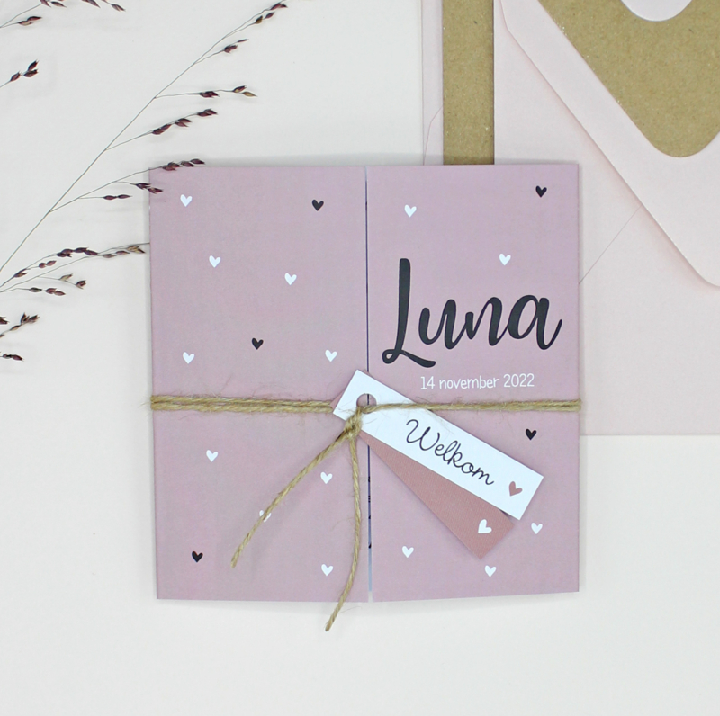 Geboortekaartje Luna