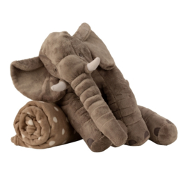 Pluche olifant met knuffeldekentje SP2100