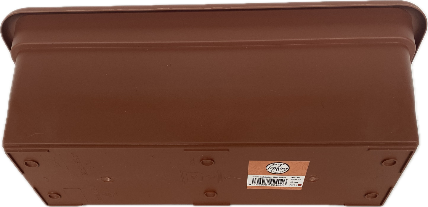 Bloembak / Plantenbak - Rechthoekig - 39,5x16,9cm - Kunststof - Terracotta CC9095