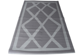 Buiten tapijt lila met patroon - 90x150cm - weerbestendig en vuilafstotend EE2700-B