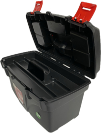 Gereedschapskoffer met uitneembare inzetbak en organizer - 43,2 x 25,1 x 23,6 cm  HE7010