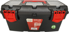 Gereedschapskoffer met uitneembare inzetbak en organizer - 40,0 x 20,6 x 19,2 cm  HE7000