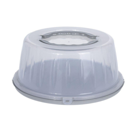 Taartplateau rond - D33cm - 25cm  - H15cm - 3ass kleur  DD1160