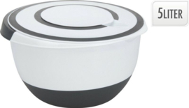 Beslagkom - Roerkom - 5 Liter - met spatdeksel - 3ass  EE1105
