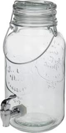 Drankdispenser van glas 4 Liter  EE1500