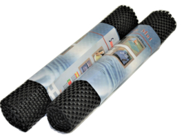 Antislip mat op rol zwart 30 x 90 cm set van 2 stuks BB2150