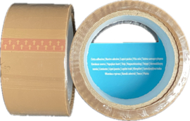 12 x Plakband rollen - Verpakkingstape bruin - 50m x 50mm  CC7520