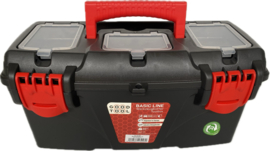 Gereedschapskoffer met uitneembare inzetbak en organizer - 40,0 x 20,6 x 19,2 cm  HE7000
