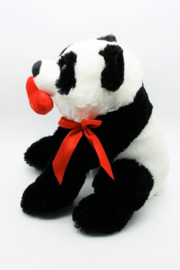 Pandabeer met hartje "Kiss me" - Zittend - H = 39cm  SP1260