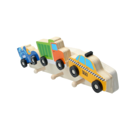 Kinderkapstok van hout - 32x4x9cm - 2ass   DD4100B
