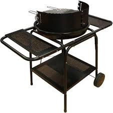 Verrijdbare Barbecue / grill met 2 zijtafels  HM0040
