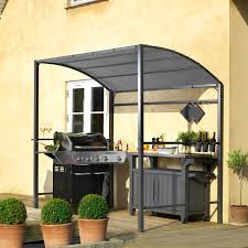 BBQ Tent donkergrijs 233 x 145 x 222 cm  HS1000