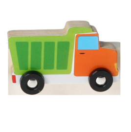 Kinderkapstok van hout - 32x4x9cm - 2ass   DD4100B