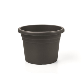 Ronde Bloempot 20x14cm - Kunststof - Antraciet  CC9005