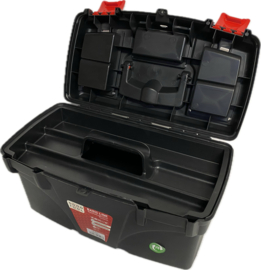 Gereedschapskoffer met uitneembare inzetbak en organizer - 43,2 x 25,1 x 23,6 cm  HE7010
