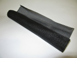Antislip mat op rol zwart 45 x 100 cm - set van 2 stuks - DD2200