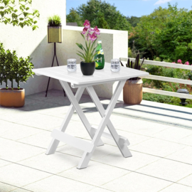 Klaptafel - Bijzettafel - Kunststof Campingtafel - 45x43x50cm  HG0045