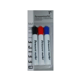 Permanent marker 3 kleur  BB0765