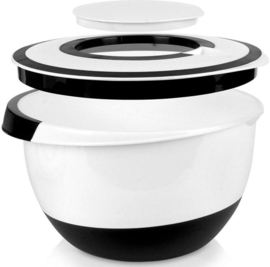 Beslagkom - Roerkom - 5 Liter - met spatdeksel - 3ass  EE1105