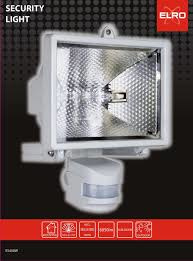 ELRO ES400W Beveiligingslamp - Bewegingssensor – Halogeen - 8850 lm - Wit EE5200