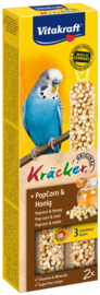 Kräcker parkiet popcorn en honing