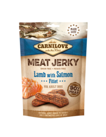 carnilove meat jerky lamb with salmon 100gr