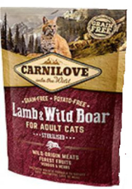 Carnilove adult Lamb & Wild Boar 400gr